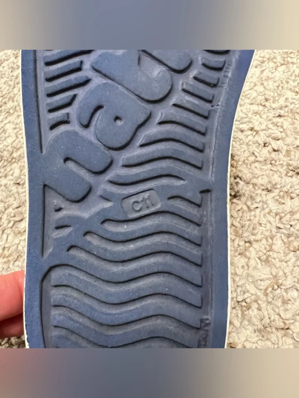 Native Kids Jefferson Slip-On Shoes in Navy and White Size C11 - Picture 8 of 8